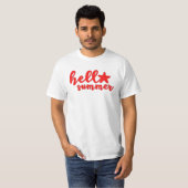 T-shirt Bonjour Vibes d'été - Graphi saisonnier amusant et (Devant entier)