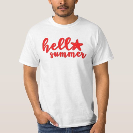 T-shirt Bonjour Vibes d'été - Graphi saisonnier amusant et (Devant)
