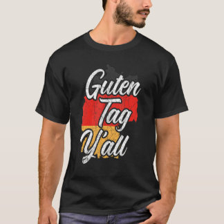 T-shirt Bonjour Y'all Racines Allemandes Deutschland Allem