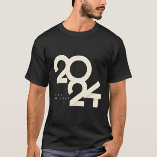 T-shirt Bonne 2024 Nouvel An Eve Party Fournitures 2024 He