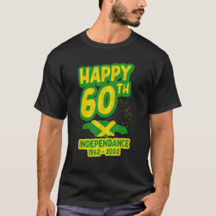 T-shirt Bonne 60ème indépendance 1962 1922 Jamaïque Indépe
