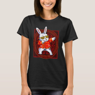 T-shirt Bonne année 2023 Dabbing Rabbit chinois 12 Zodi