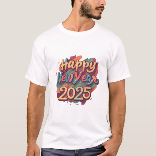 T-shirt Bonne année 2025 (Devant)