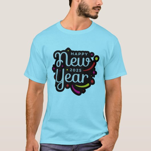 T-shirt Bonne année 2025 (Devant)