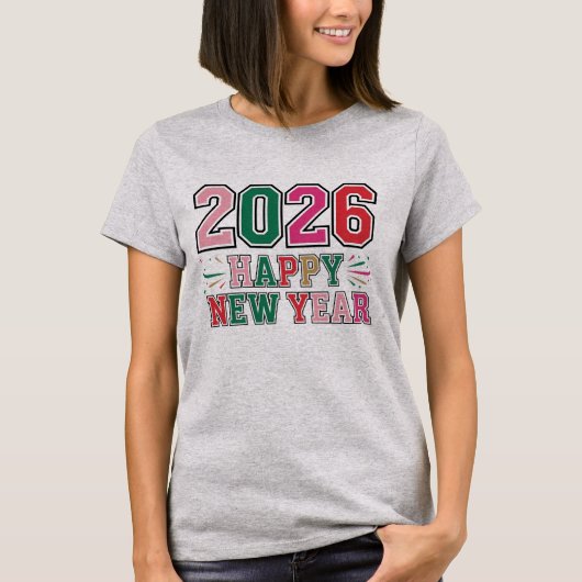 T-shirt Bonne année 2026 (Devant)