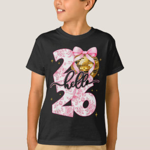 T-shirt Bonne année 2026 Boule disco Arc Nouvel An 