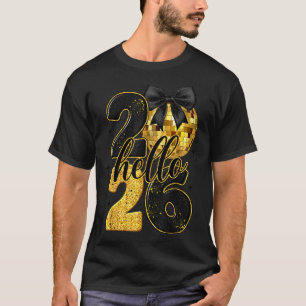 T-shirt Bonne année 2026 Boule disco Arc Nouvel An 