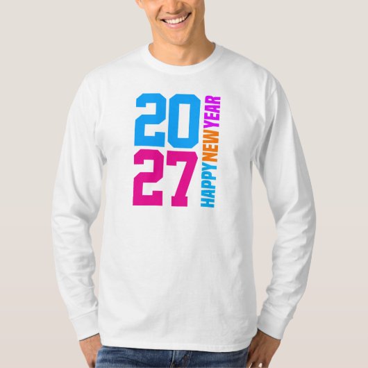T-shirt Bonne année 2027 (Devant)