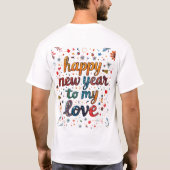 T-shirt Bonne année à mon amour (Dos)