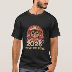 T-shirt Bonne année chinoise 2026 Année du Cheval 2026