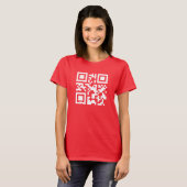T-shirt Bonne année ! — Code QR (Devant entier)
