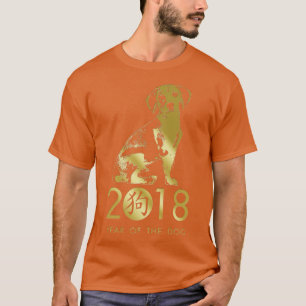 T-shirt Bonne année du chien 2018 Beagle