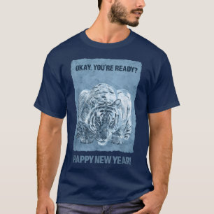 T-shirt Bonne année du tigre d'eau NYE Party Chines