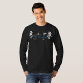 T-shirt Bonne Année Entre Les Chatons Équilibré Sur Un Fil (Devant entier)