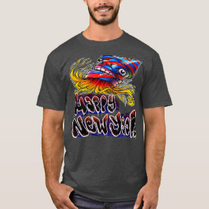 T-shirt Bonne année Graffiti