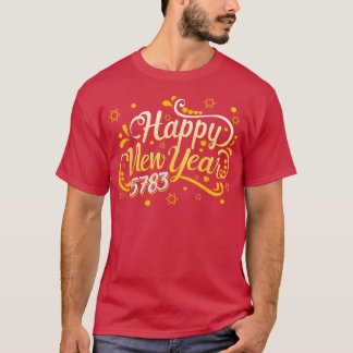 T-shirt Bonne année juive 5783 Rosh Hashanah 2022 Jewi