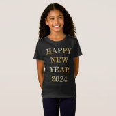 T-Shirt Bonne année or (Devant entier)