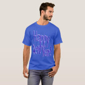 T-shirt Bonne Année - Texte Bleu (Devant entier)