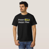 T-shirt Bonne bière Happy Man R (Devant entier)