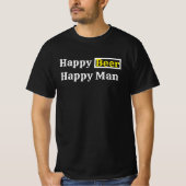 T-shirt Bonne bière Happy Man R (Devant)