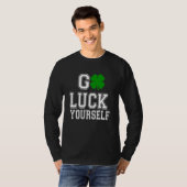 T-shirt Bonne chance vous vert C Saint Patrick's Day (Devant entier)