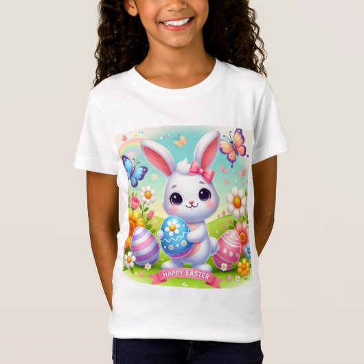 T-Shirt Bonne Chemise Bunny de Pâques (Devant)