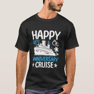 T-shirt Bonne croisière du 40e anniversaire 40 ans de mari