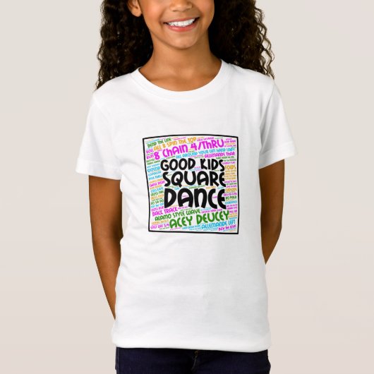T-Shirt Bonne Danse Carré pour enfants (Devant)
