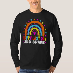 T-shirt Bonne Dernière journée de l'école 3e année Rainbow
