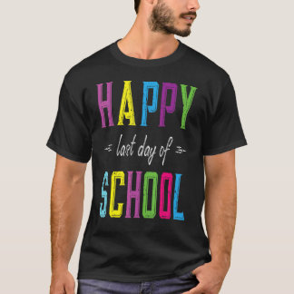 T-shirt Bonne Dernière Journée De L'École Bonjour Été Grad