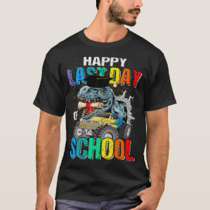 T-shirt Bonne Dernière Journée De L'École Monster Camion D