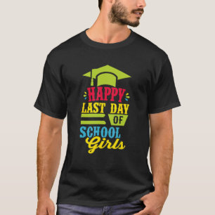 T-shirt Bonne Dernière Journée D'École Pour Filles Costume