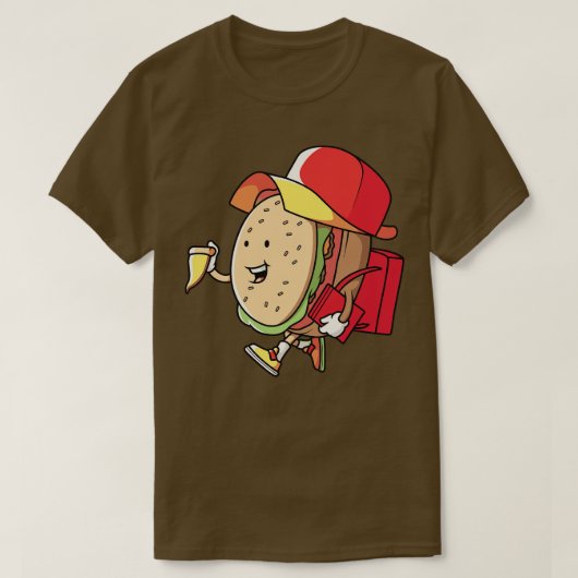 T-shirt Bonne école Hamburger (Design devant)