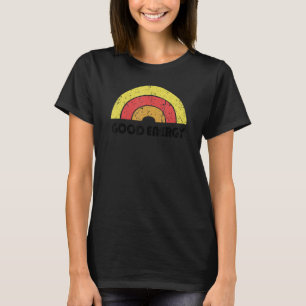 T-shirt Bonne Énergie Vintage Ensoleillé Arc-en-ciel Bohèm