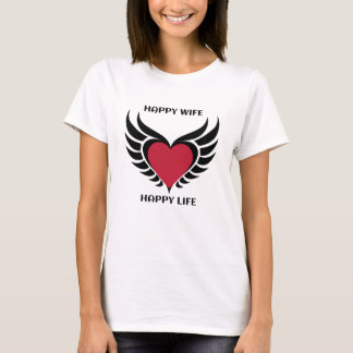 T-shirt Bonne femme Bonne vie - Coeur avec les ailesT-shir