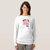 T-shirt Bonne fête d'anniversaire Dames Long Sleeve Tee (Devant entier)