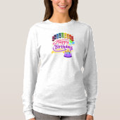 T-shirt Bonne fête d'anniversaire Dames Long Sleeve Tee (Devant)