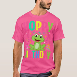 T-shirt Bonne fête d'anniversaire Frog Lovers Girl Hoppy B