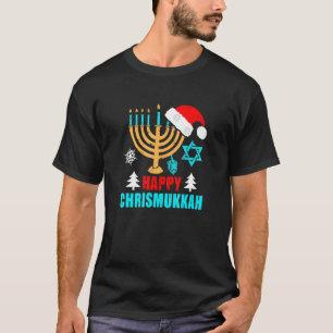 T-shirt Bonne fête de Chrismukkah Jewish Hanoukka Festival