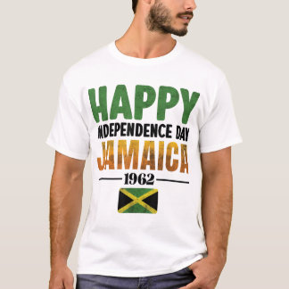 T-shirt Bonne fête de l'indépendance Jamaïque 1962 Fière J