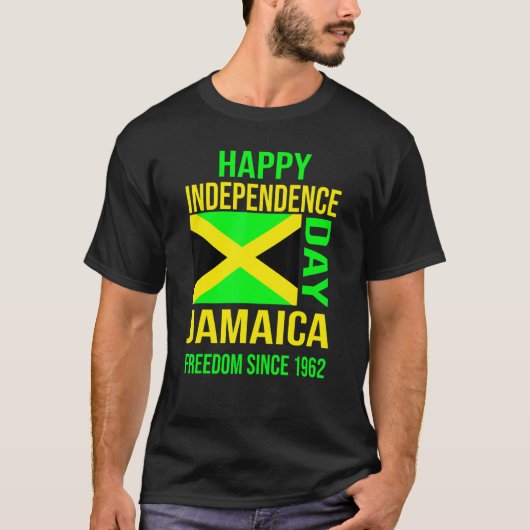 T-shirt Bonne fête de l'indépendance Jamaïque Liberté depu (Devant)
