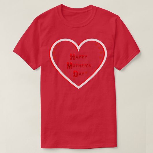 T-shirt Bonne Fête des mères avec amour 12 (Design devant)