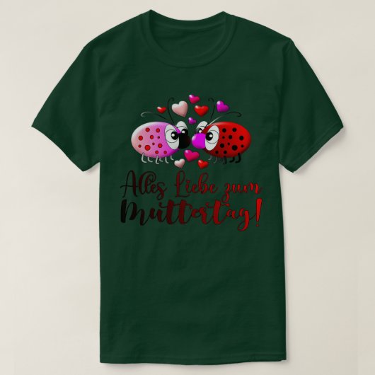 T-shirt Bonne fête des mères Ladybug (Design devant)
