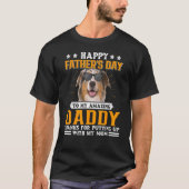 T-shirt Bonne Fête des pères Aussie Chien Papa Pour Hommes (Devant)