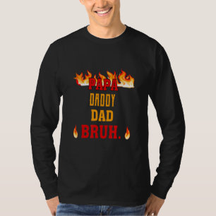 T-shirt Bonne Fête des pères Citations Papa Papa Papa Papa