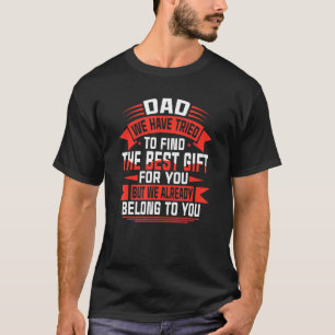 T-shirt Bonne Fête des pères Meilleure Pour Papa De Fille