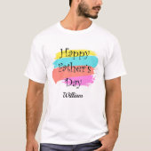 T-shirt Bonne Fête des pères personnalisée Ajouter un nom  (Devant)