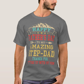 T-shirt Bonne Fête des pères StepPapa pour papa papa papa