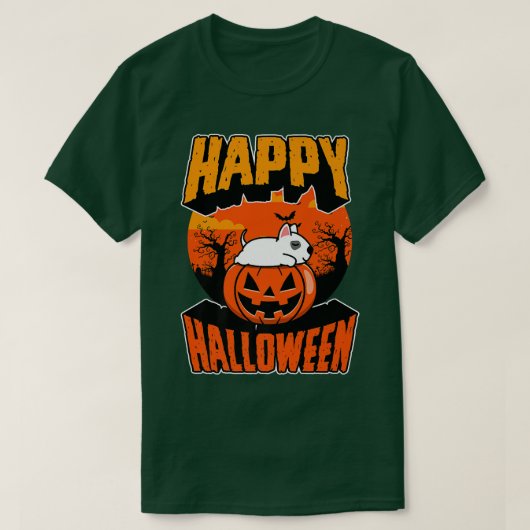 T-shirt Bonne fête d'Halloween mignonne Napping Kawaii Bul (Design devant)