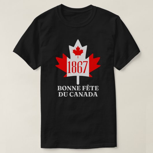 T-shirt Bonne Fête du Canada (Design devant)